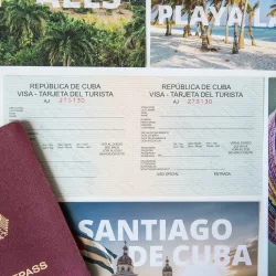 Eine blanco Touristenkarte